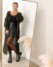 Lade das Bild in den Galerie-Viewer, Maxistrickjacke, khaki