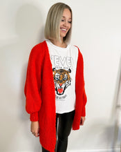 Lade das Bild in den Galerie-Viewer, Strickjacke, rot