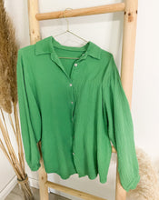 Lade das Bild in den Galerie-Viewer, Musselin-Blusenhemd, grün