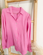 Lade das Bild in den Galerie-Viewer, Musselin-Blusenhemd, pink