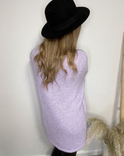 Lade das Bild in den Galerie-Viewer, Strickpullover oversize, flieder