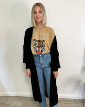 Lade das Bild in den Galerie-Viewer, Maxistrickjacke, schwarz