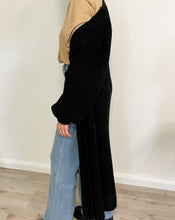 Lade das Bild in den Galerie-Viewer, Maxistrickjacke, schwarz