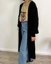 Lade das Bild in den Galerie-Viewer, Maxistrickjacke, schwarz