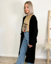 Lade das Bild in den Galerie-Viewer, Maxistrickjacke, schwarz