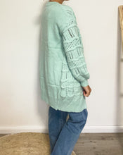 Lade das Bild in den Galerie-Viewer, Strickjacke, Mintgrün