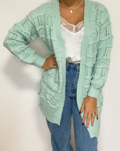 Lade das Bild in den Galerie-Viewer, Strickjacke, Mintgrün