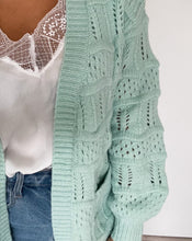 Lade das Bild in den Galerie-Viewer, Strickjacke, Mintgrün