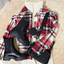 Lade das Bild in den Galerie-Viewer, Hemdjacke mit Karomuster, rot