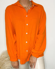 Lade das Bild in den Galerie-Viewer, Musselin-Blusenhemd, orange
