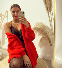 Lade das Bild in den Galerie-Viewer, Strickjacke, rot